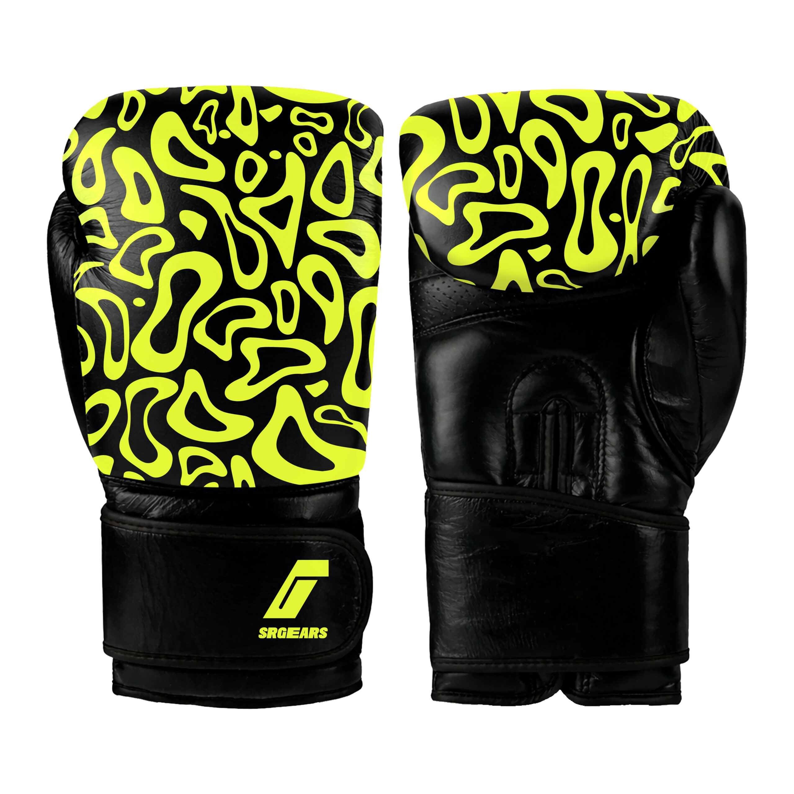 Chaotic Pattern PU Leather Boxing Gloves CTC-54