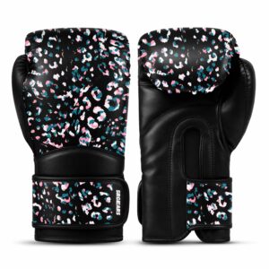 Dark Leopard PU Leather Boxing Gloves